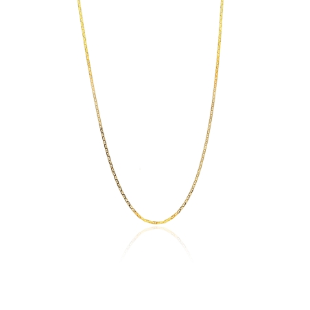 Cadena oro 18k travesino 40cm "Ivelina"