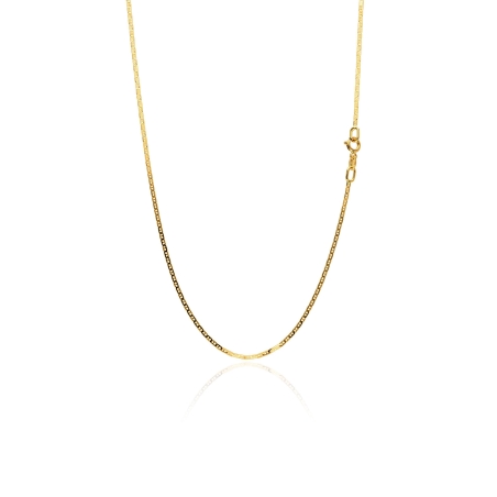 Cadena oro 18k travesino 40cm "Ivelina"