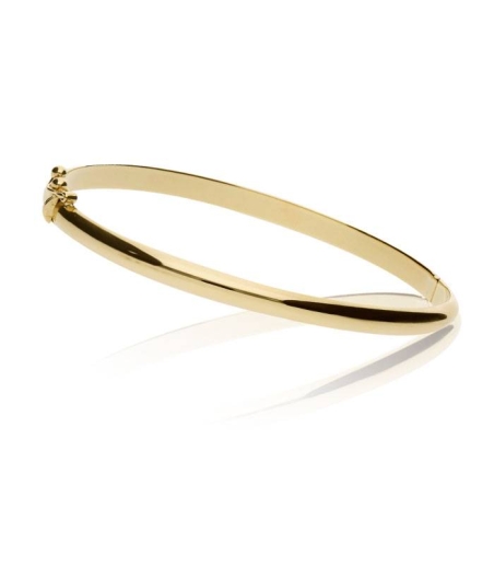 Pulsera rígida Oro 18k Media Caña