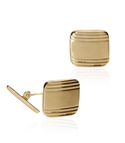 Gemelos de Oro 18k cuadrados