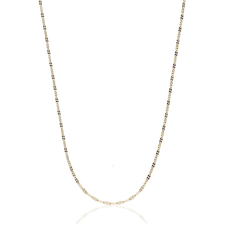 Cadena Eslabón Fantasía Oro 18k. 40cm