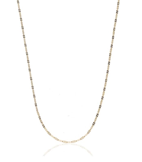 Cadena Eslabón Fantasía Oro 18k. 40cm