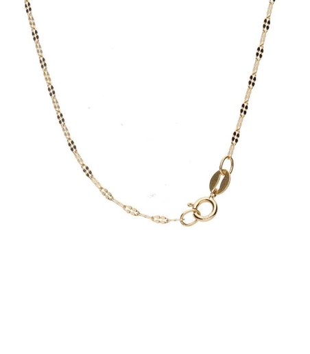 Cadena Eslabón Fantasía Oro 18k. 40cm