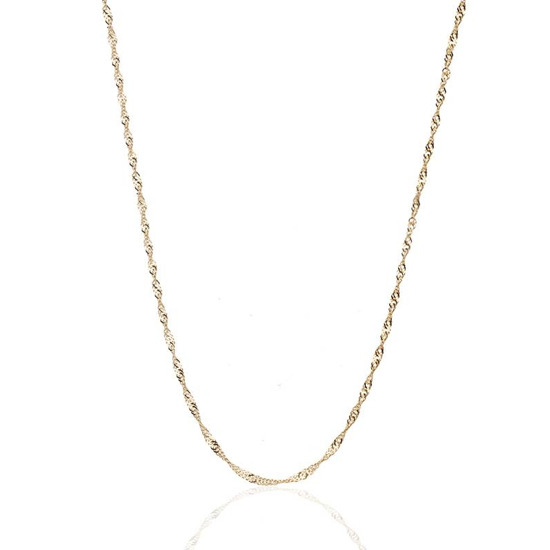 Cadena Singapur Oro 18k. 45cm