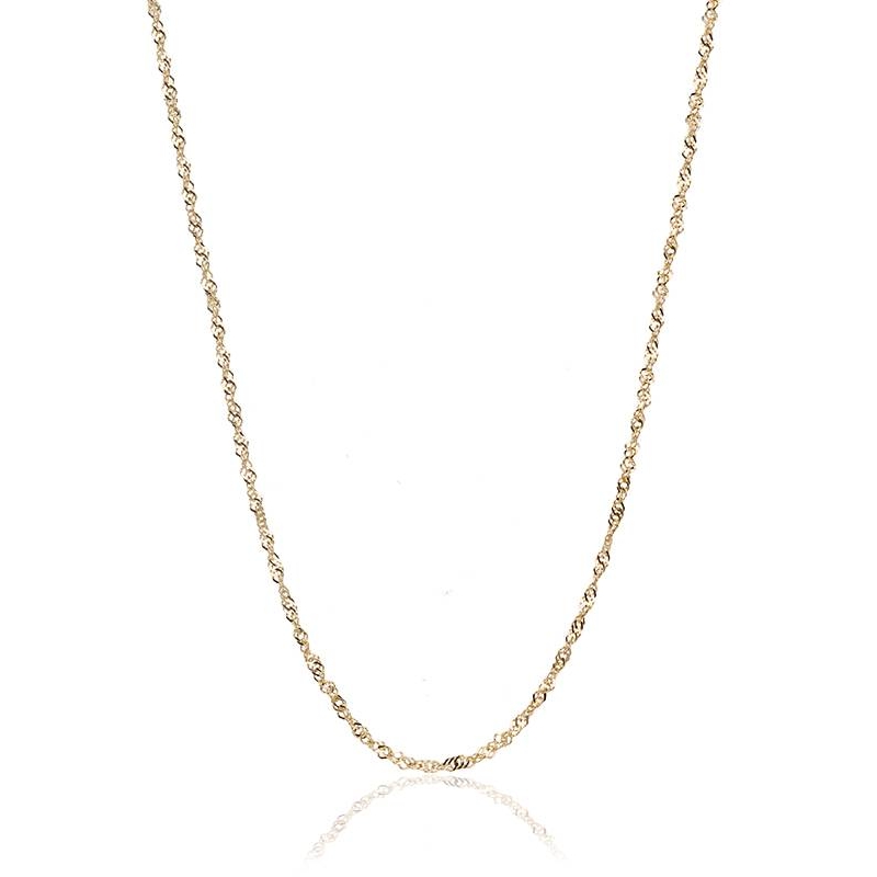 CADENA SINGAPUR ORO 18K 40 CM