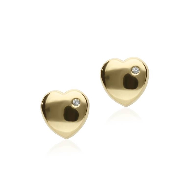 Pendientes Amore Oro 18k y Diamante