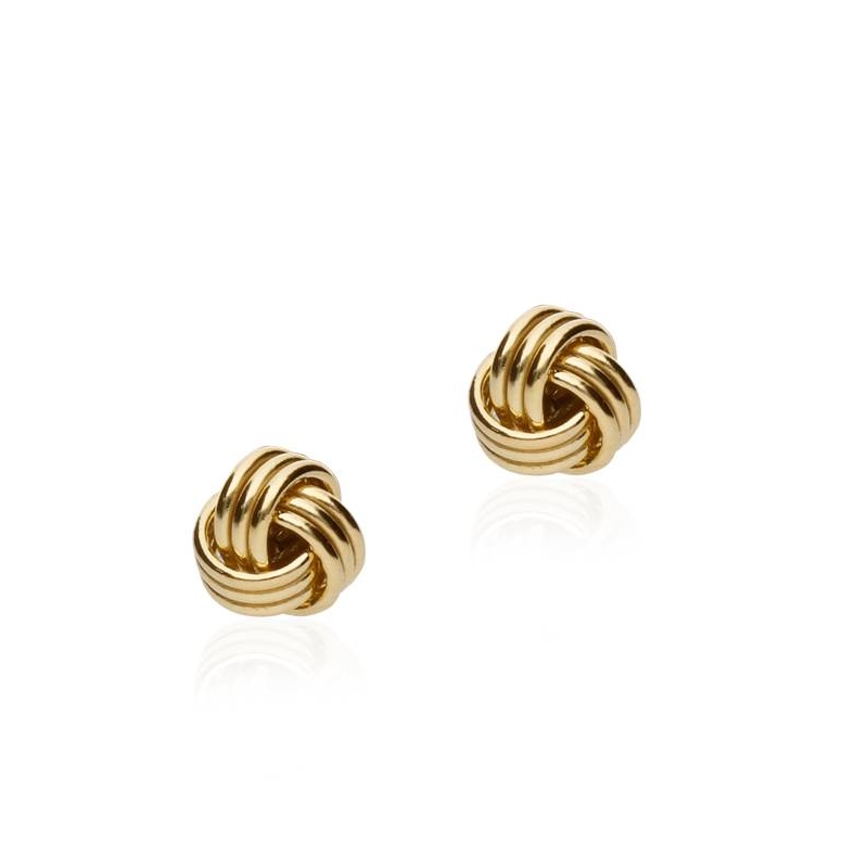 Pendientes Nudo Pequeño Oro 18k