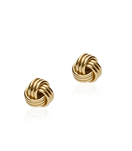 Pendientes Nudo Pequeño Oro 18k