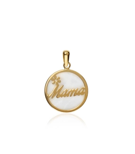 Colgante "Mamá" Oro 18k y nacar