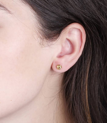 Pendientes Nudo Pequeño Oro 18k