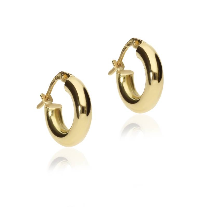 Pendientes "Eclipse" Aro Oro 18k.