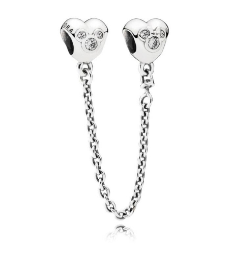 Cadena de seguridad  Pandora Corazones de Mickey 791704CZ