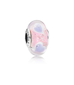 Charm Pandora cristal Murano Lleno de Corazones