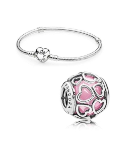 dolor de estómago combustible Borrar Set PANDORA Pulsera y charm PUL719_2036PCZ