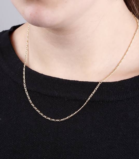 CADENA ORO 18K ESLABON 1X1
