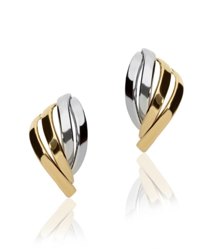 Pendientes "Rima" Oro Bicolor 18k