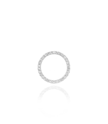 Colgante "Chik" Oro Blanco 18k y Diamantes