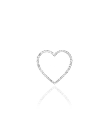 Colgante "Bona Love" Oro Blanco 18k y Diamantes