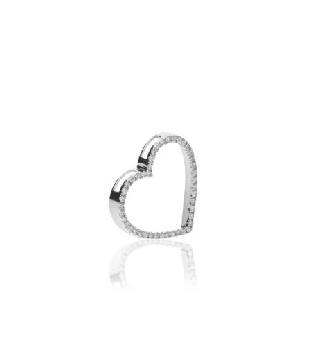 Colgante "Bona Love" Oro Blanco 18k y Diamantes