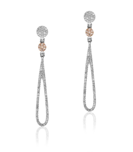 Pendientes Oro 18k y diamantes 0.42cts "Casilda"