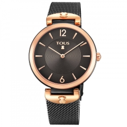 Reloj Tous S-Mesh bicolor acero IP rosado/IP negro 700350300