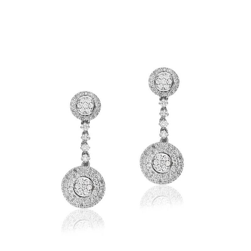 Pendientes "Uma"  de Oro Bicolor 18k y Diamantes