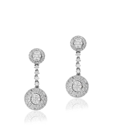 Pendientes "Uma"  de Oro Bicolor 18k y Diamantes
