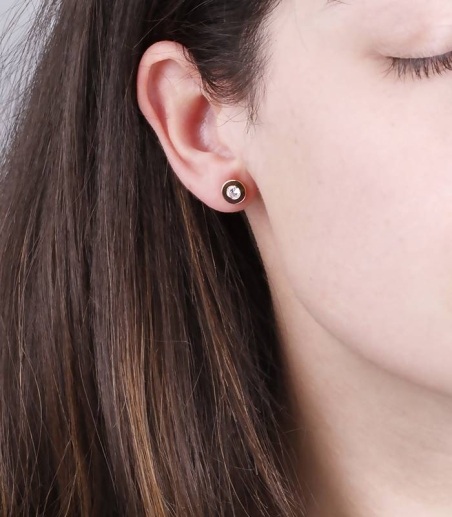 Pendientes "My Sun" Oro 18k y circonita