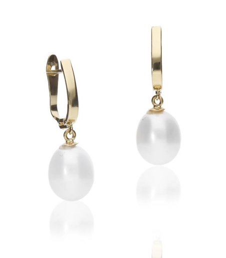 Pendientes "Clara" Oro Bicolor 18k y perlas