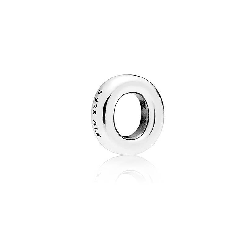 Charm Petite Pandora en plata de ley Letra O 797333 Charm Petite Pandora en plata de ley Letra O 797333