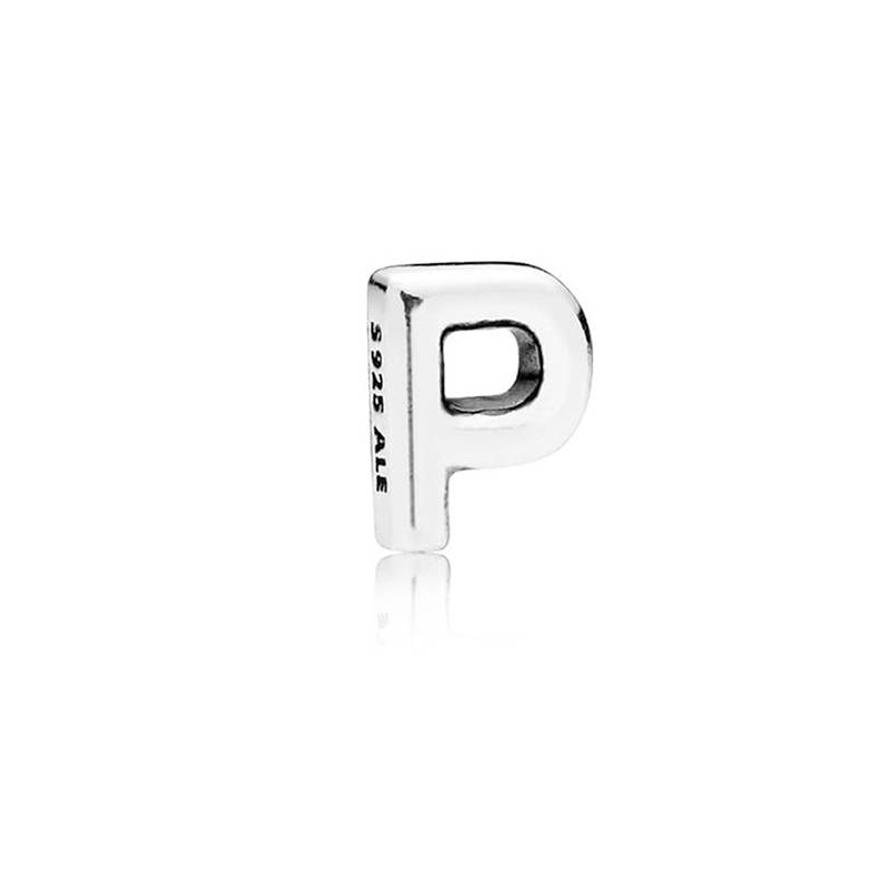 Charm Petite Pandora en plata de ley Letra P 797334