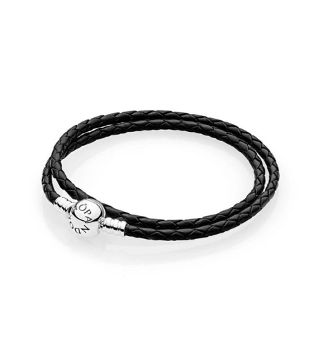 Pulsera Pandora Cuero Negro 590745CBK-D