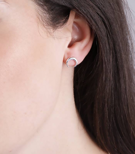 Pendientes "Lunita" Plata de Ley