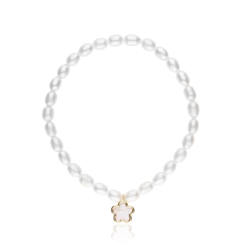 Pulsera "Pétale" de perlas cultivadas y oro 18k