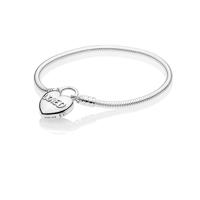 Pulsera Moments en plata de ley Corazón Amado 597806