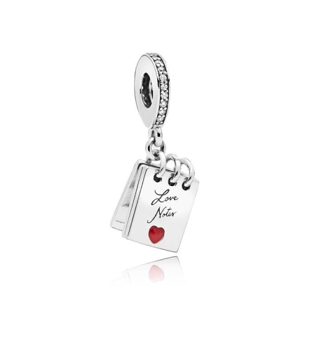 Charm colgante en plata de ley Notas de Amor 797835CZ