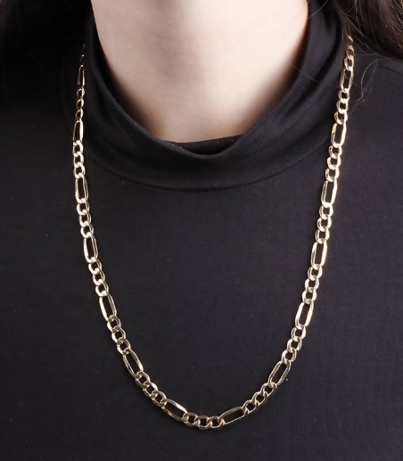 Cadena Eslabones 3x1 Oro 18k. 60cm