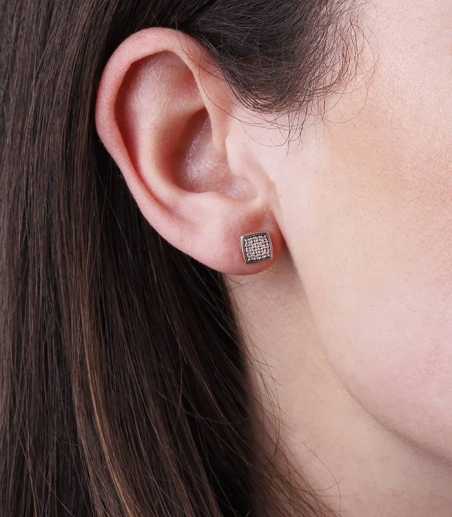 Pendientes Oro 18k y diamantes 0.10cts "Maya"