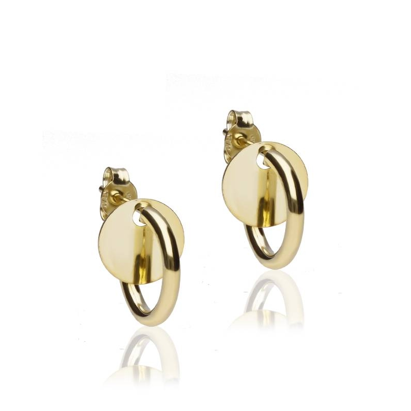 Pendientes "Adaris"  Aro Baño Oro 18k