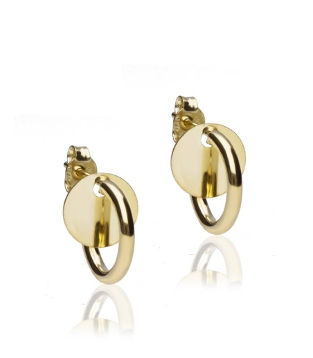 Pendientes "Adaris"  Aro Baño Oro 18k