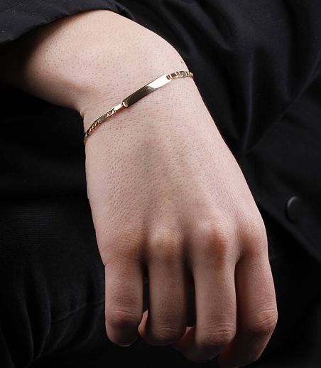 Esclava Bicolor Oro 18k 18.5cm "Sures"