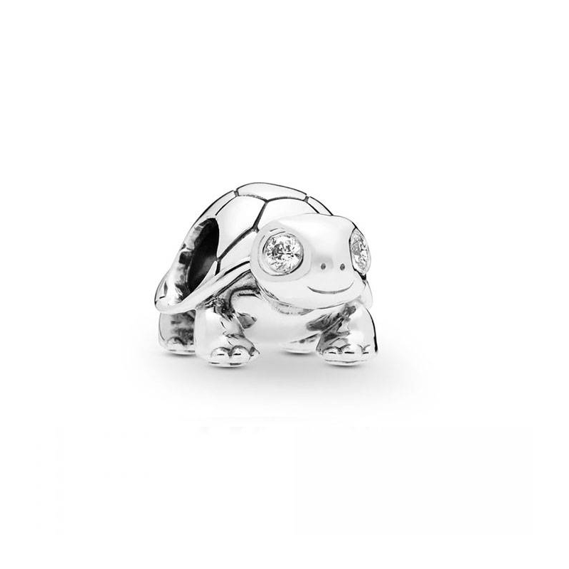 Charm en plata de ley Tortuga con ojos Brillantes 797878CZ