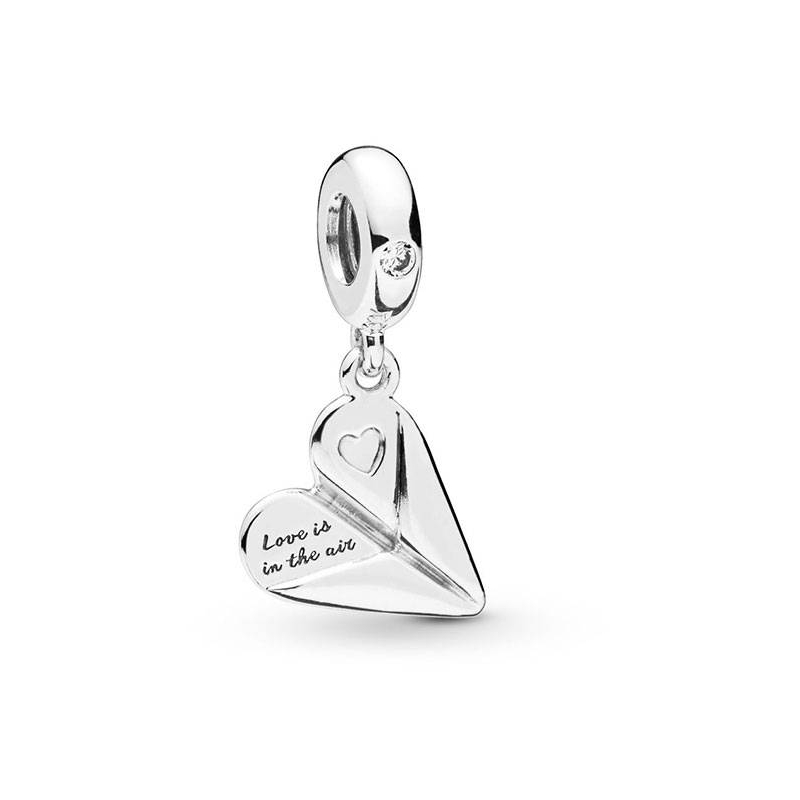 Charm colgante en plata de ley Avión de Papel 797876CZ