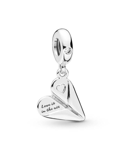 Charm colgante en plata de ley Avión de Papel 797876CZ