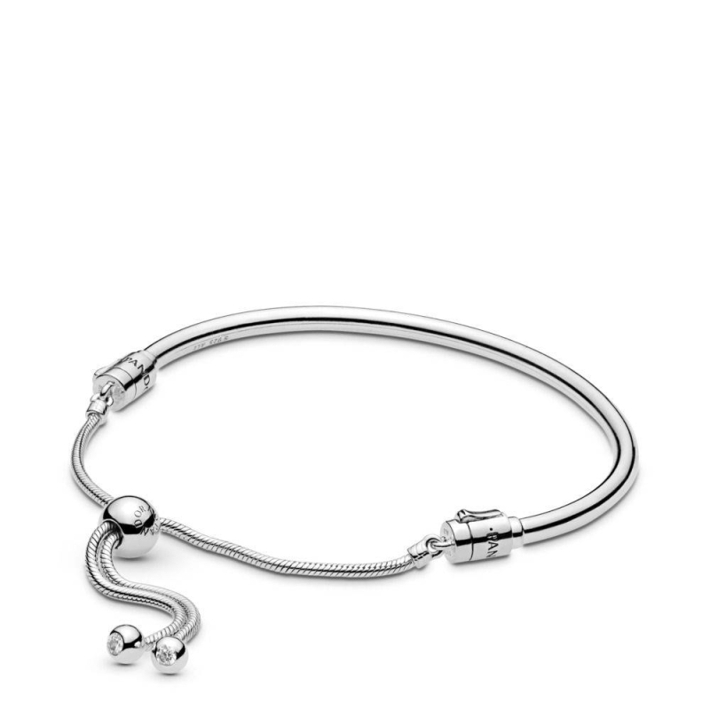 Pulsera Moments en plata de ley Rígida cierre deslizante 597953CZ