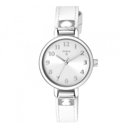 Reloj Tous Dream de acero con correa de piel blanca 900350195