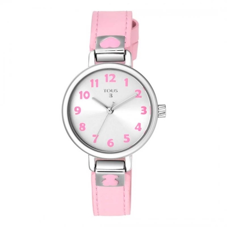 Reloj Tous Dream de acero con correa de piel rosa 900350205