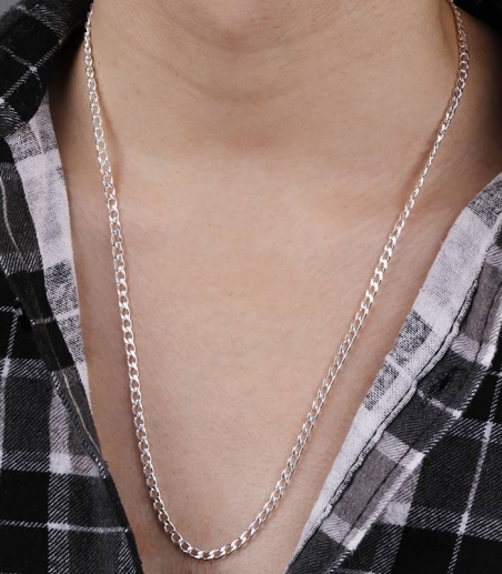 Cadena Plata primera ley 60cm "Denise"