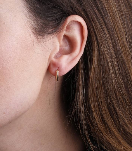 Aros Oro 18k 13mm "Meliore"
