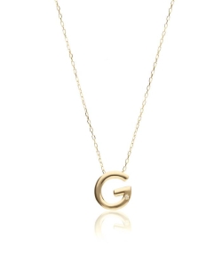 Gargantilla "G" oro 18k y diamante